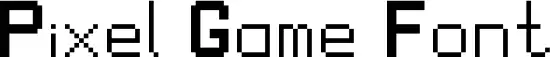 Pixel Game Font