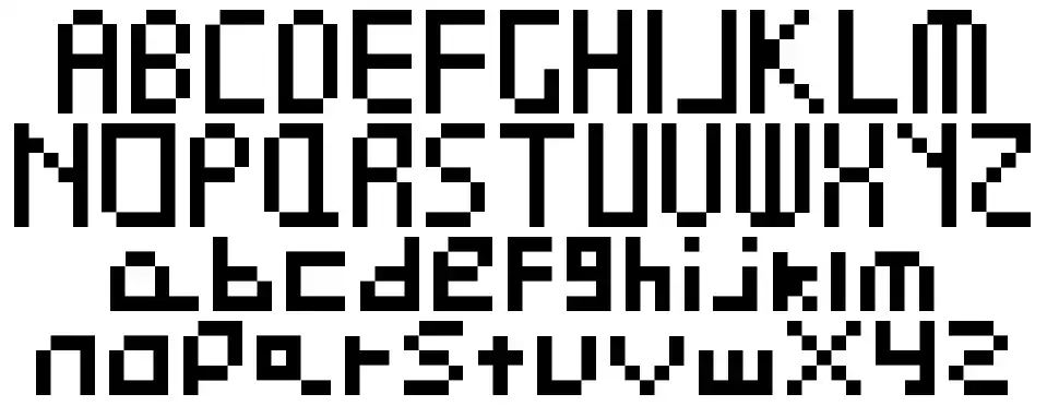 Pixel Perfectfont specimens