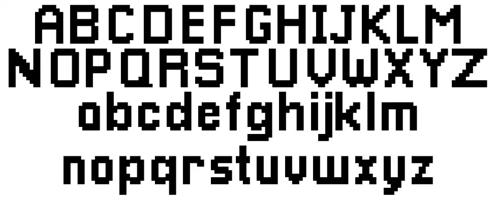 Pixellarifont specimens