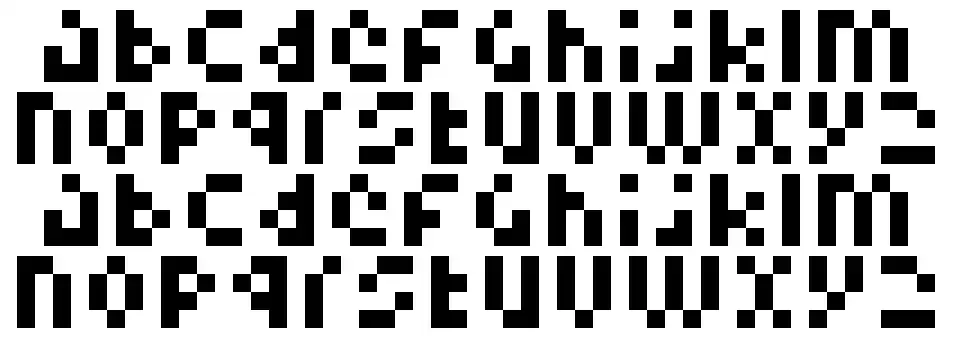 Pixelminimalfont specimens