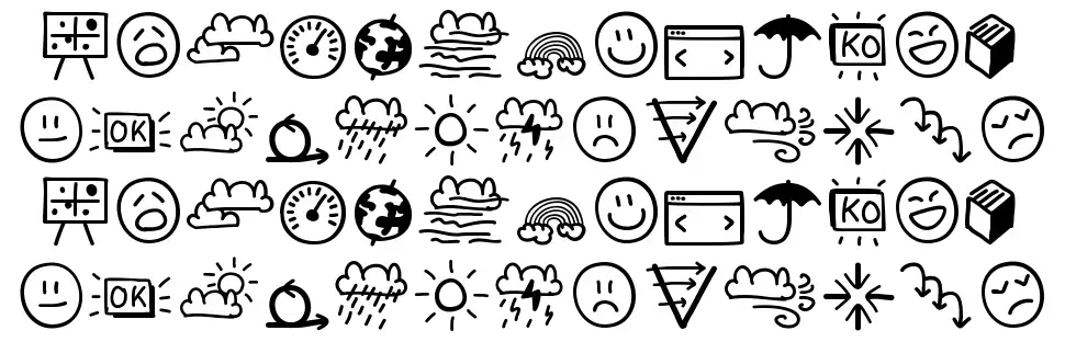 PMO Dashboardfont specimens