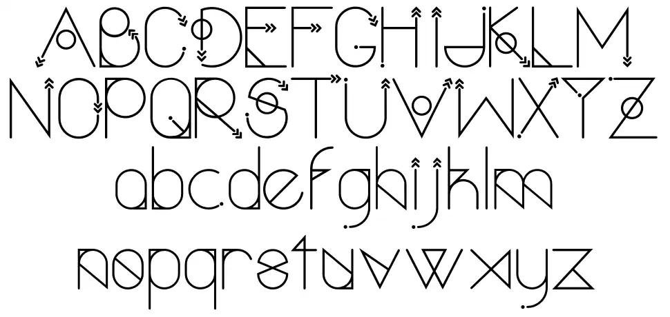 Polar Vertexfont specimens