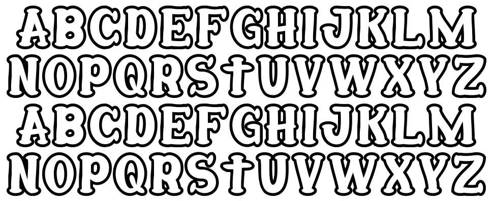 Popoversfont specimens