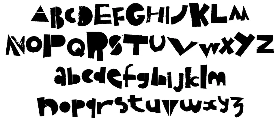 Puzzledfont specimens