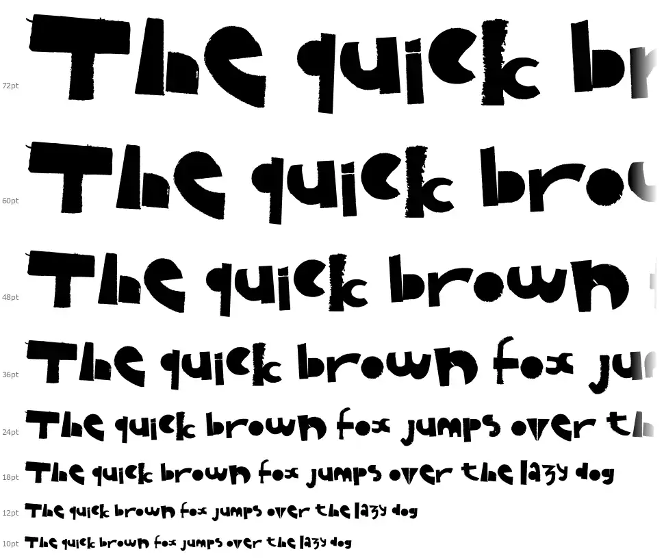 Puzzledfont waterfall