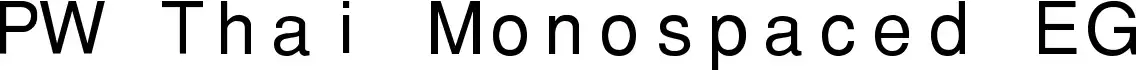 PW Thai Monospaced EG