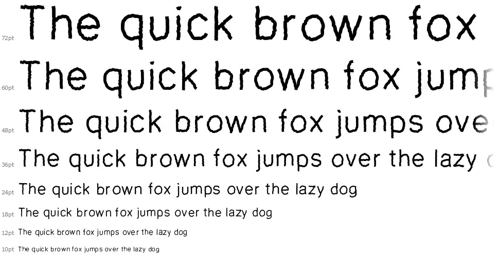 PW Zigzagfont waterfall