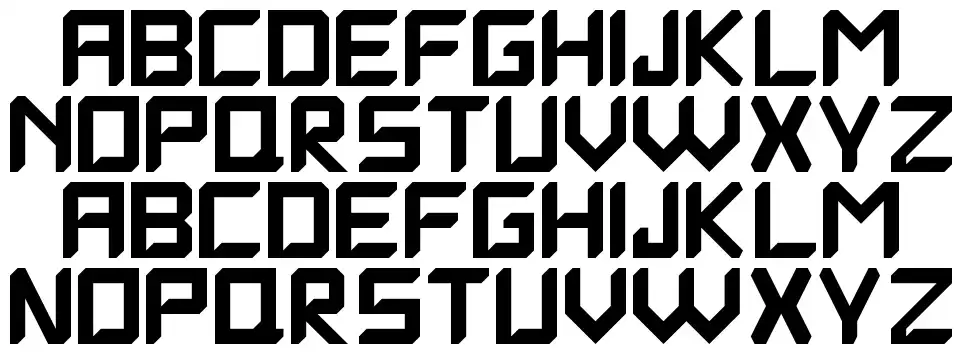 Quantrumfont specimens