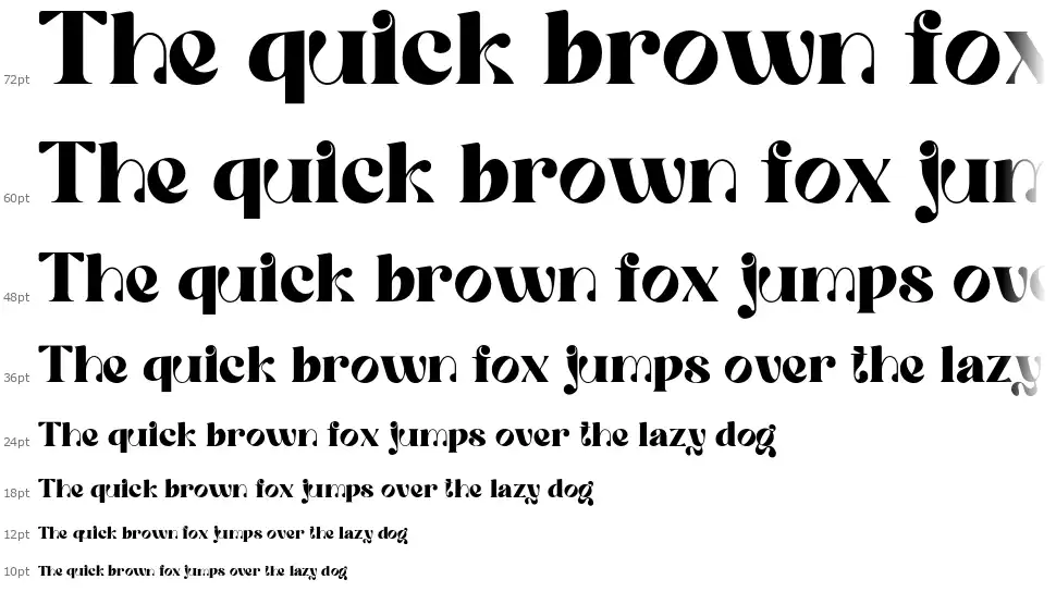 Quowist Display Cascade Quowist Displayfont waterfall