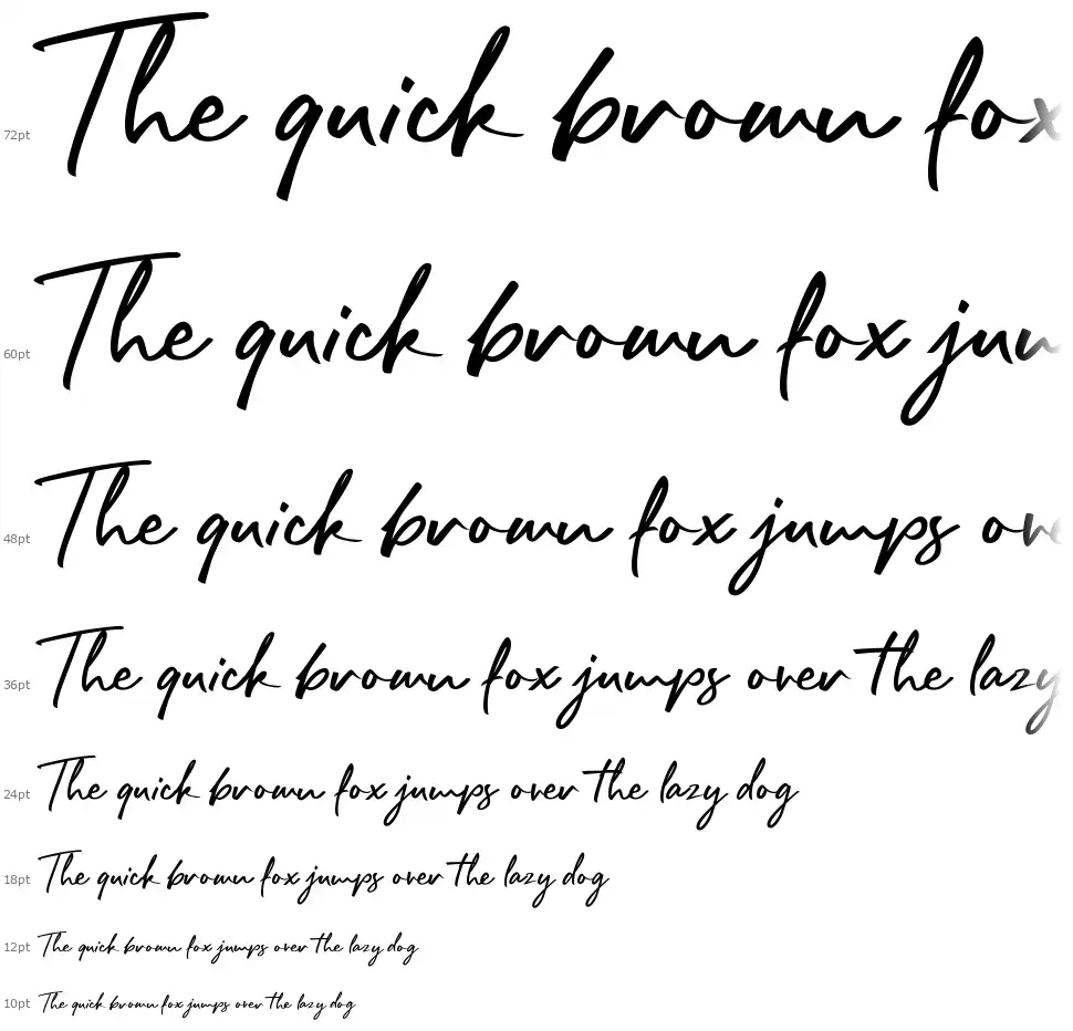 Rafttel Scriptfont waterfall