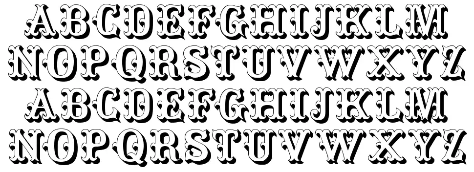 Ragtimefont specimens