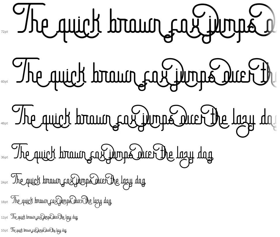 Railgun Linefont waterfall