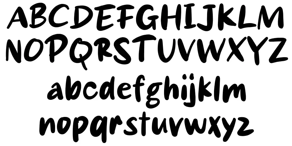 Ramyoonfont specimens