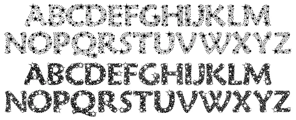 Razzle Dazzlefont specimens