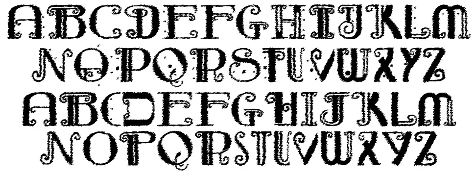 Rebimboca Trashfont specimens