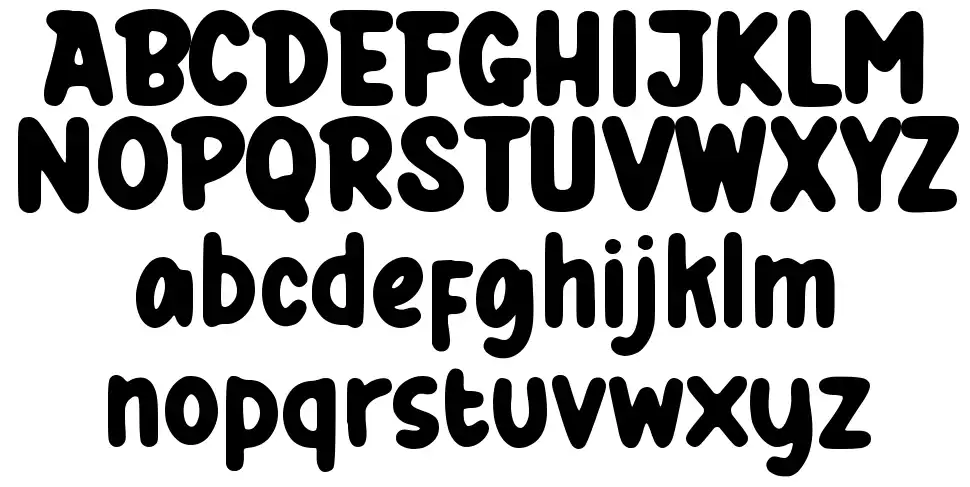 Red Burgerfont specimens