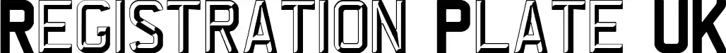 Registration Plate UK