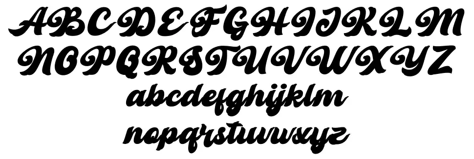 Retro Youngfont specimens