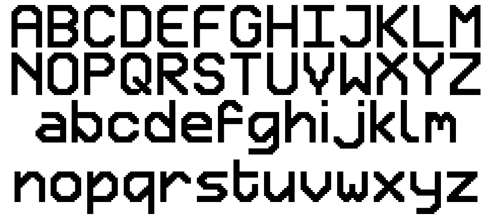 Retron 2000font specimens