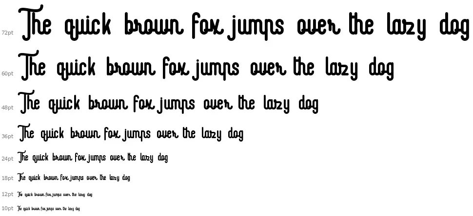 Revolage Scriptfont waterfall