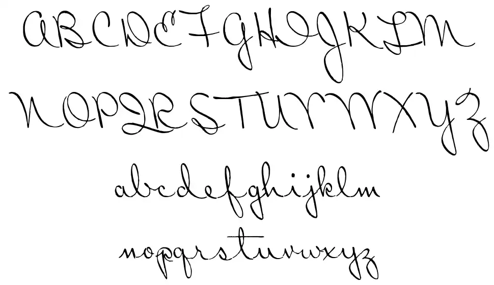 Ribbon in the Skyfont specimens