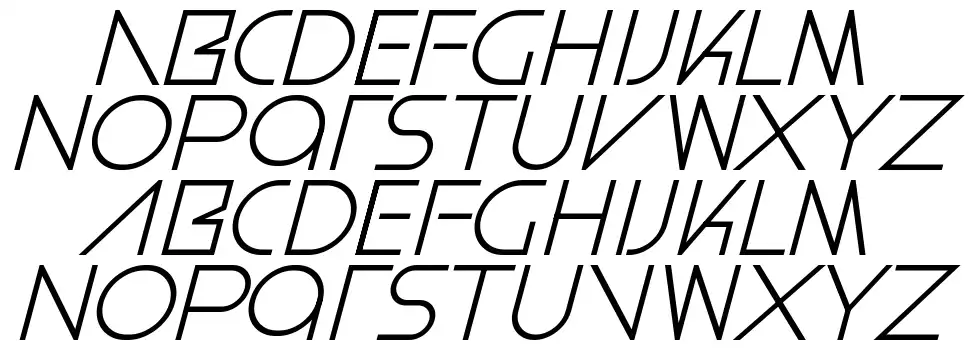 Rintvera Italic font specimens