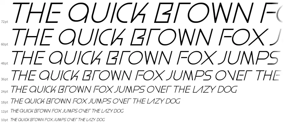 Rintvera Italic font waterfall
