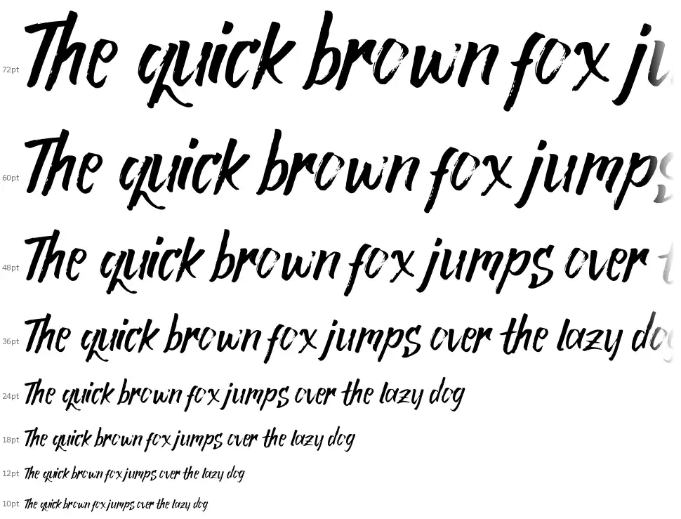 Rocky Brushfont waterfall