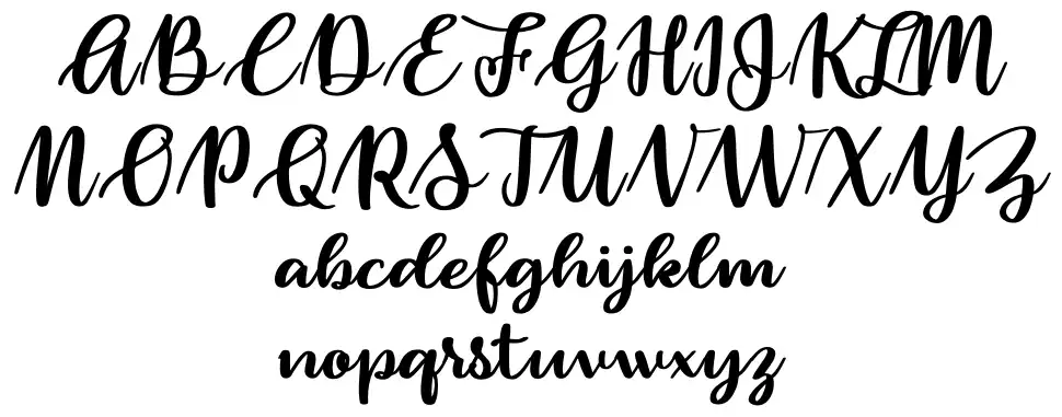 Rollcakefont specimens