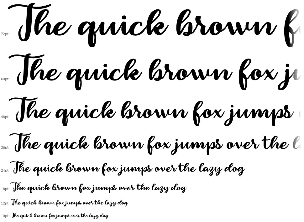 Rollcakefont waterfall