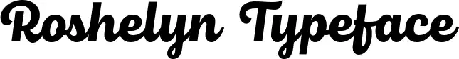Roshelyn Typeface