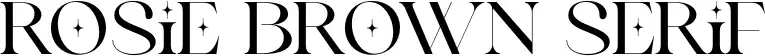 Rosie Brown Serif