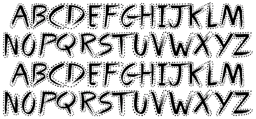 Round About font specimens