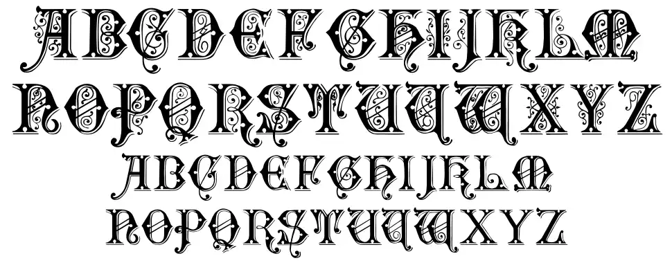 Rubric of 14,389 Spécimens Rubric of 14,389font specimens