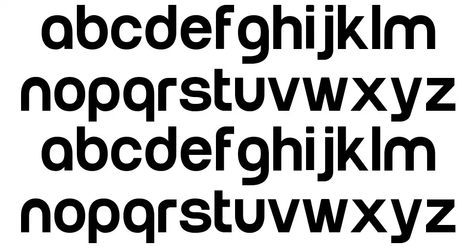 Runfont specimens