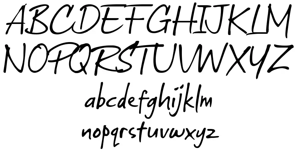 Rustighfont specimens