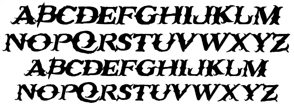 Rusty Nailfont specimens