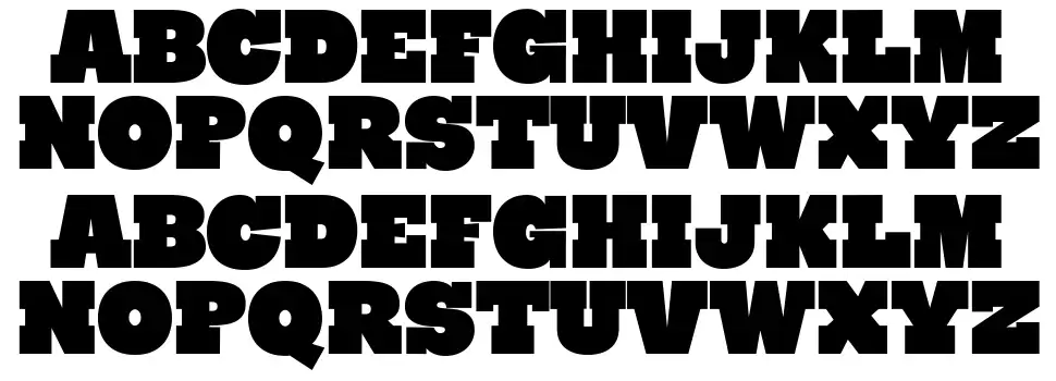 Ryno Slabfont specimens