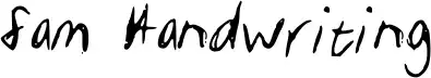 Sam Handwriting