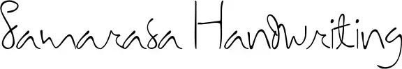 Samarasa Handwriting
