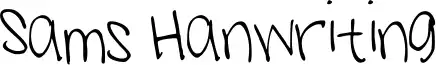 Sams Hanwriting