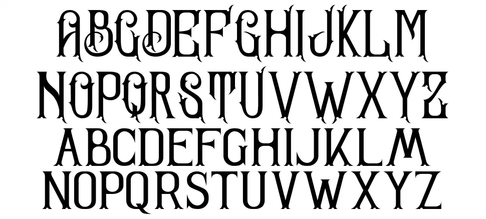 Sandorianfont specimens