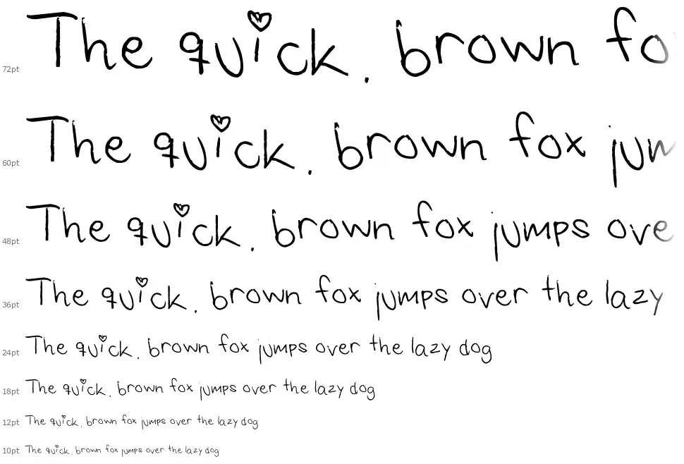 Saras Font 1font waterfall