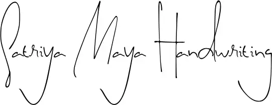 Satriya Maya Handwriting
