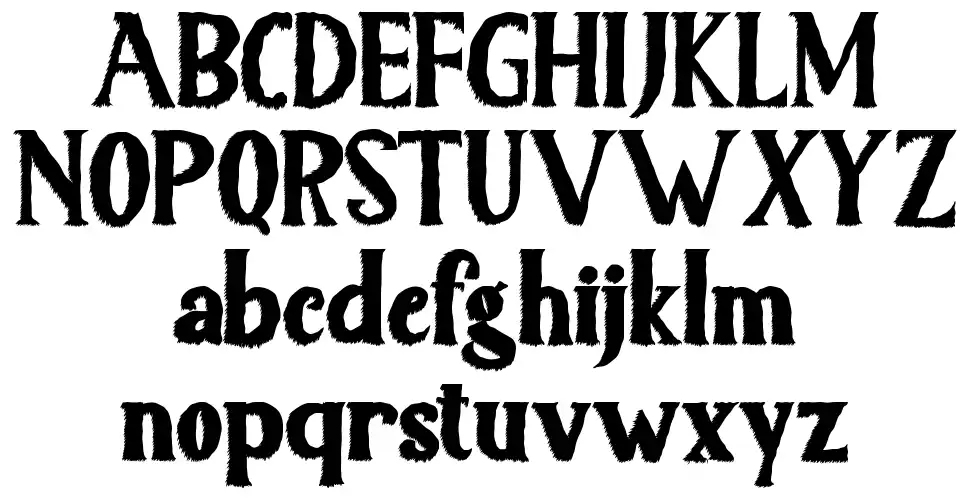 Scary Lightfont specimens