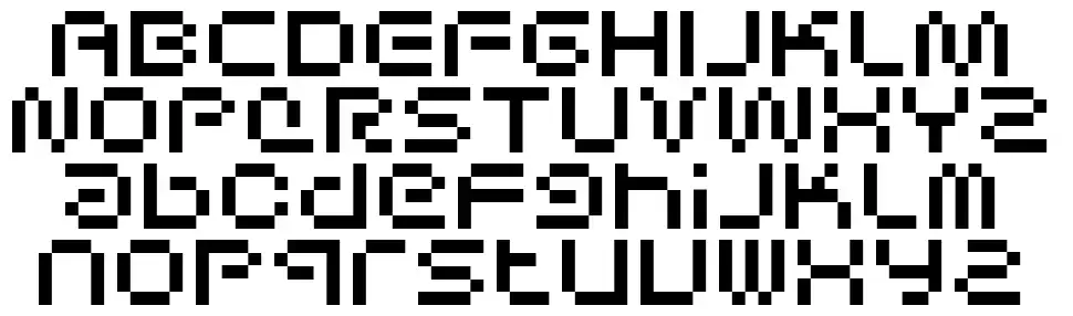 Sci Fied Bitmapfont specimens