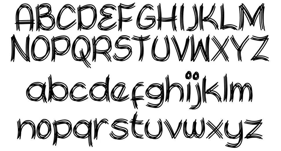 Scratoonfont specimens