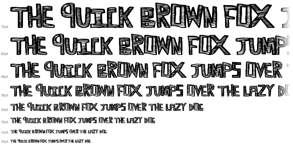 Scribble Timefont waterfall