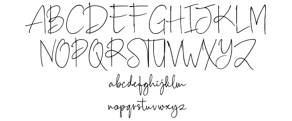 Scriptyfont specimens