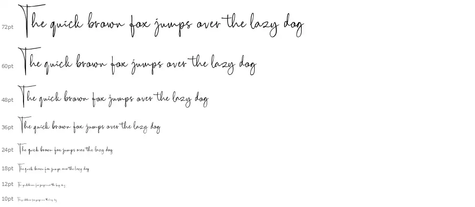 Scriptyfont waterfall